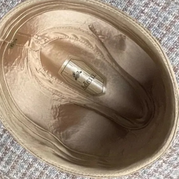 Vintage Adam New York USA Wool Hat Lined/Feathered Tweed Fedora Sz 6 3/4 Cap New - Picture 2 of 10